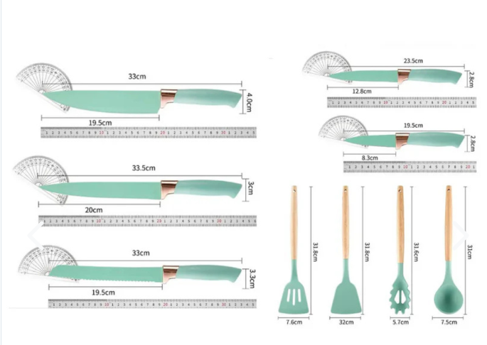Set De Utensilios De Cocina 19 Piezas
